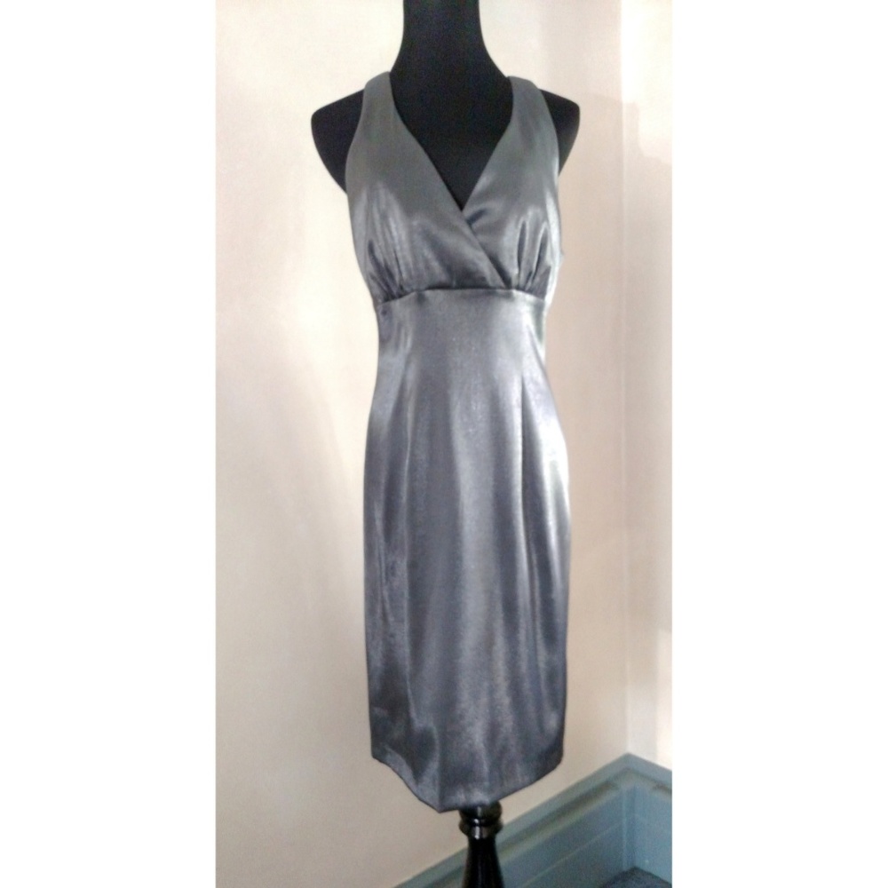 Cocktail Party Dress, Bridal, Wedding, Silver 12